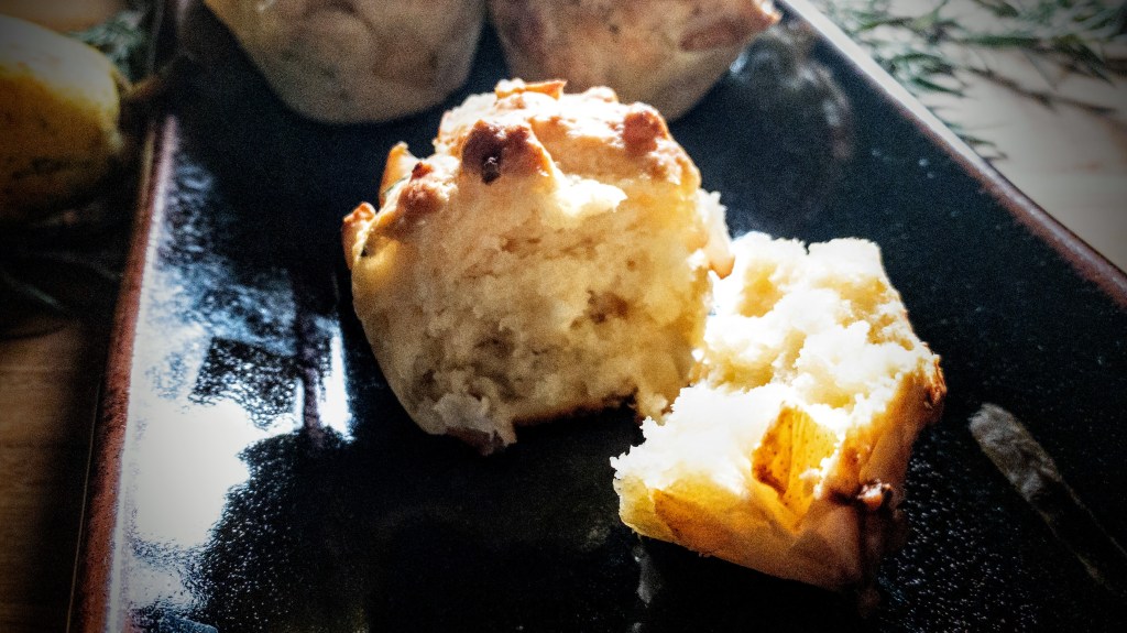 Pear and Feta Muffins with&nbsp;Rosemary