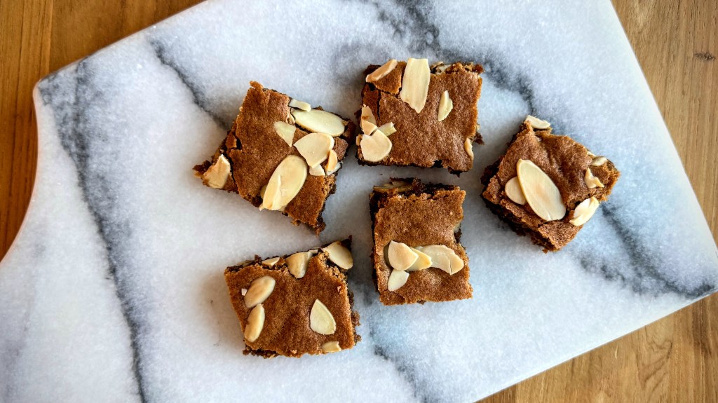 Spiced Almond Blondies