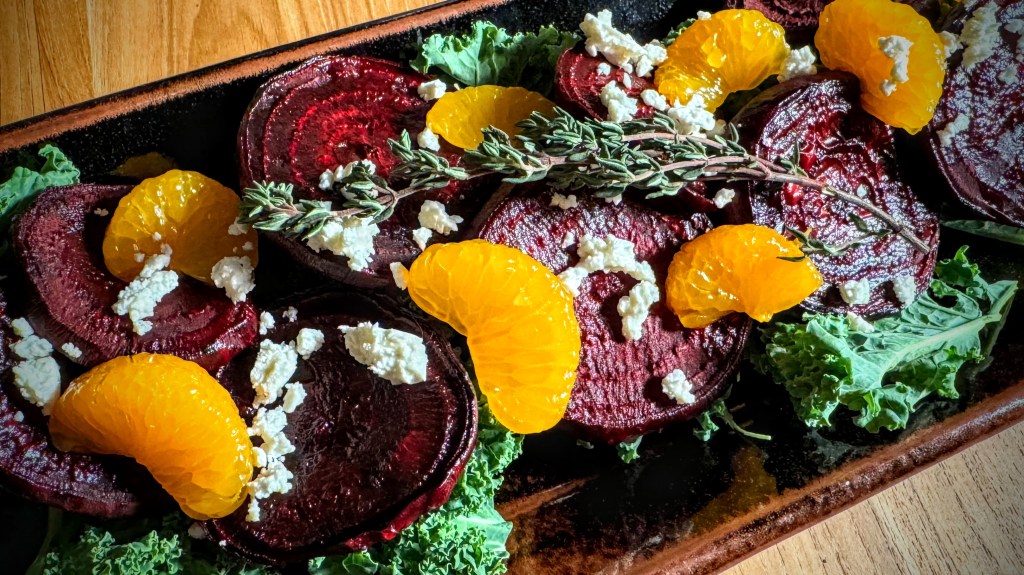 Roasted Beet Salad with Feta and Oranges